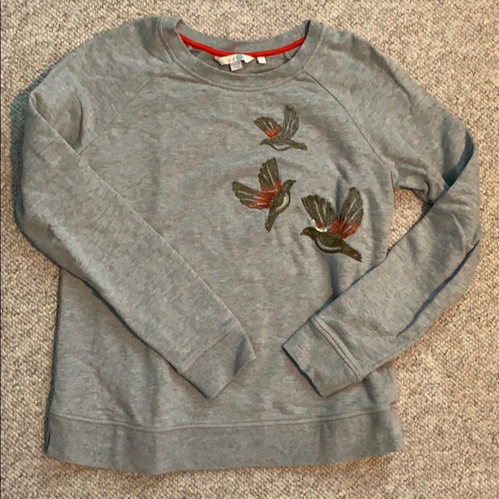 hummingbird crew neck, sweatshirt material